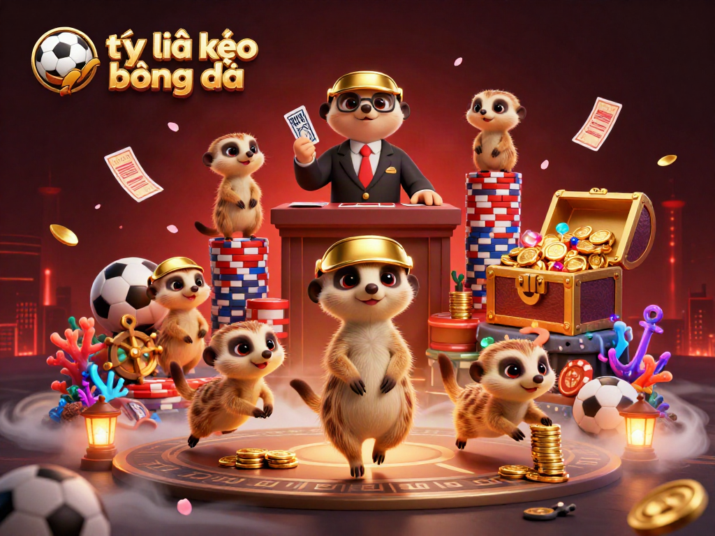 Engage with tỷ lệ kèo bóng đá through dynamic meerkat sports betting illustration