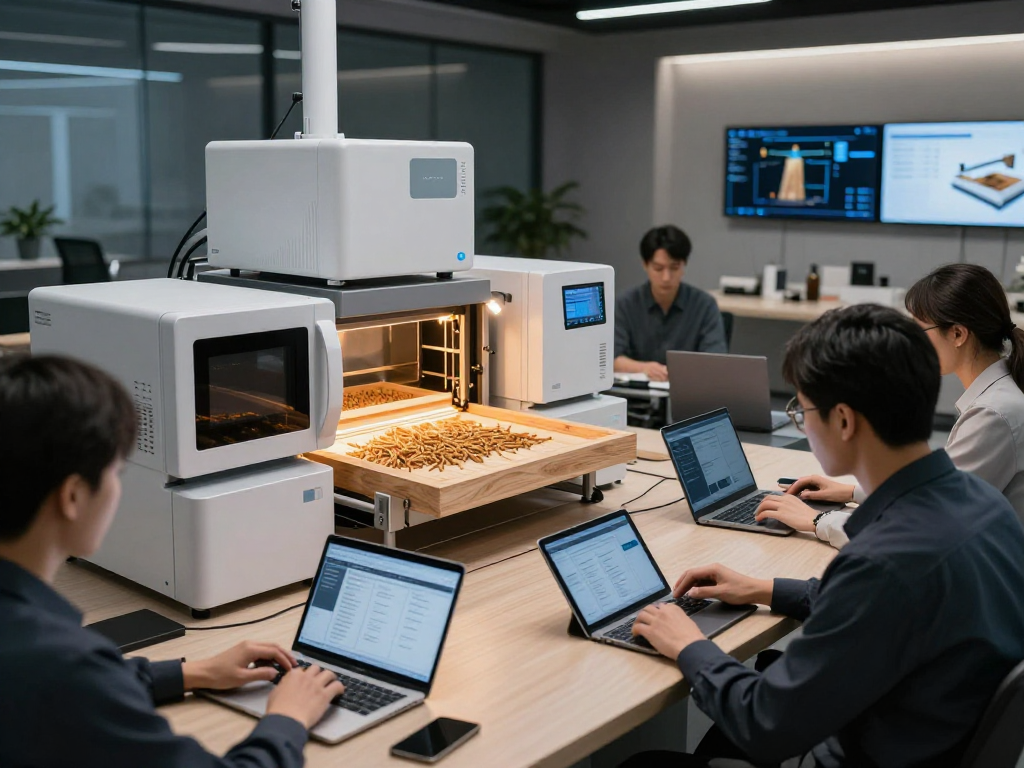 Effiziente Behandlung von Holzschädlingen mit moderner Technologie in der Holzverarbeitung.